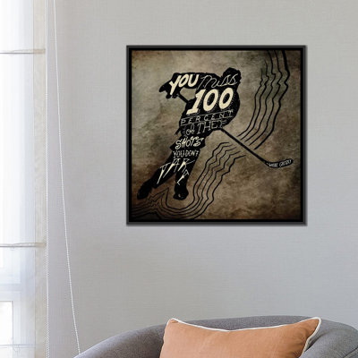 «100% of the Shots», impression sur toile