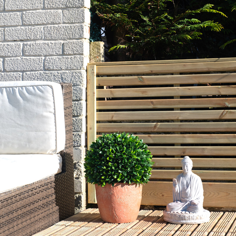 Aaru 42cm Faux Evergreen Topiary, 42cm x 30cm