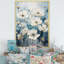 Minimalisme bleu blanc Buttercups II sur toile-1828394690-1828394751