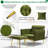 Siemon Velvet Accent Chair with Ottoman-959292451