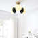 Stellar 3-Light Semi-Flush Ceiling Light In Opal Polished Nickel