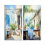 Ensemble de 2 toiles en Wash Wash Blues In Provence II-411870041-411870047