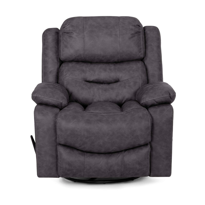 Ryals Swivel Glider Recliner, Gray