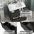 30" Bathroom Vanity with Ceramic Sink & Full-Extension Soft Close Undermount Drawers, Fluted Panel Design, Black Finish-1091699651