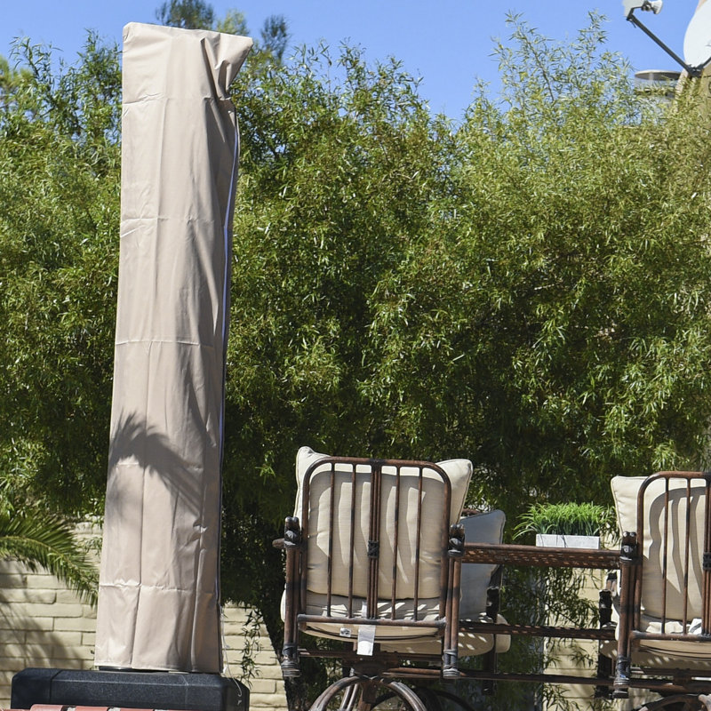274cm X 335cm Rectangular Cantilever Parasol, Navy Blue