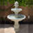 Malpelo Traditional Resin Solar Water Fountain with Battery-1036765757