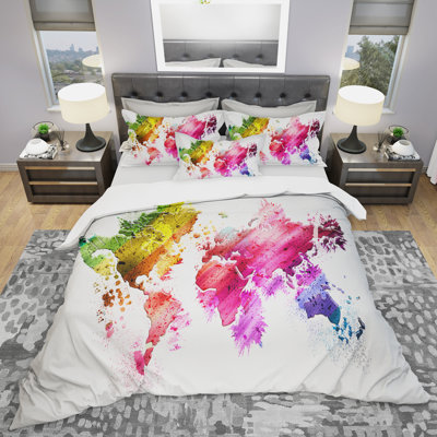 Colours of The World - Holiday Duvet Cover Set - Microfiber Polyester