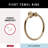 Lahara Wall Mount Round Closed Towel Ring Bath Hardware Accessory-11181247