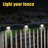 Black Solar Powered Integrated LED Deck Light Pack - Garden Patio Pathway Decor-64097006