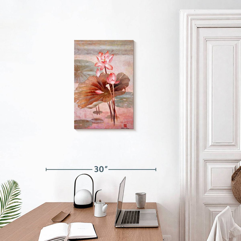 Harnek Lotus lumière d'automne, H 24 po x l 16 po
