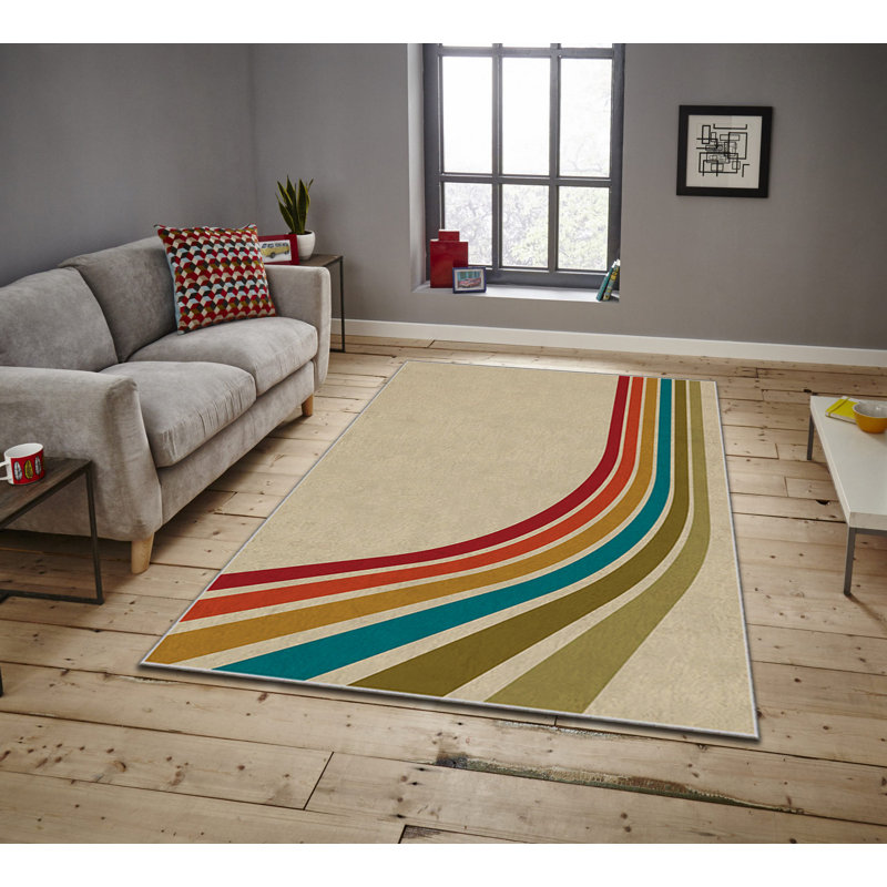 Luxurious Area Carpet (5.2 x 7.5 ft), 100% Polyester, 740 g/m² | Soft Velvet Fabric with Non-Slip Felt Dot Underside, Laminated Sponge for Comfort | Easy to Clean, Machine Washable at 86°F | Ideal for Living Room & Bedroom Decor