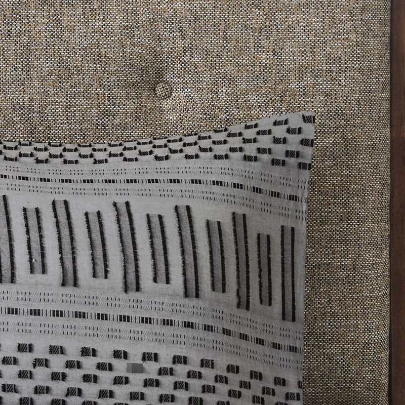 Édredon 100% coton très captivant gris / noir, King Comforter + 2 Pillowcases, Gray/Black
