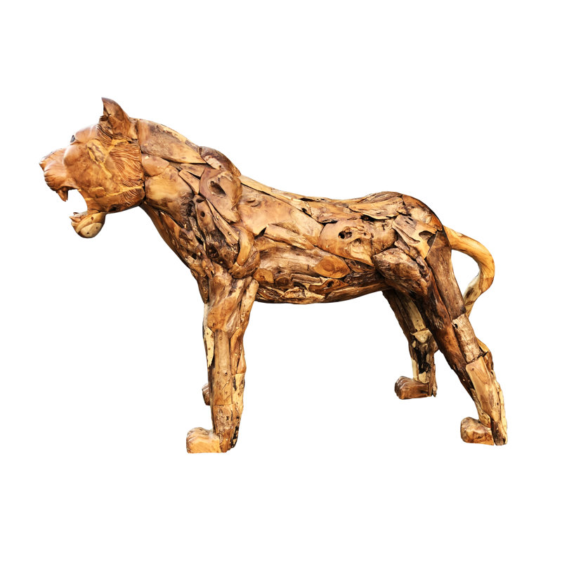 Tiger Wood Garden Statue