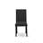 7 Piece Dining Set Consist of a Rectangle Dining Room Table with X-Legs and 6 Black Color Linen Fabric Upholstered Chairs, Wire brushed Black-1904794902-1904794907
