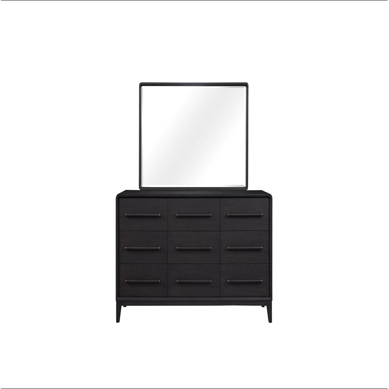 Miroir rectangulaire en bois
