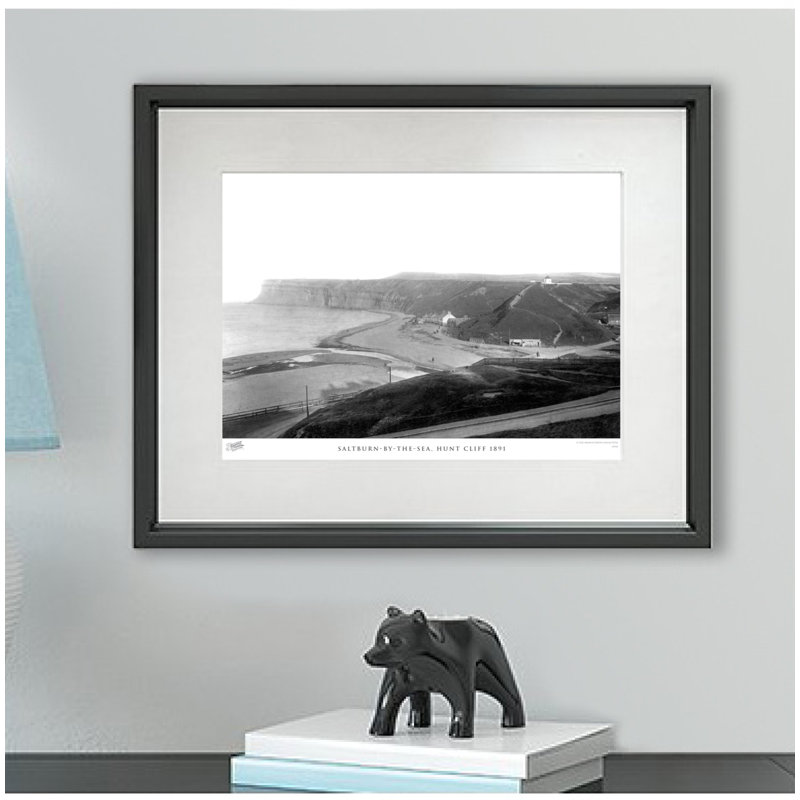 Saltburn By The Sea, Hunt Cliff 1891 - Single Picture Frame Print, 60cm H x 80cm W x 2.3cm D