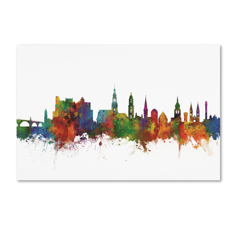 « heidelberg germany horizon iv », reproduction d’impression sur toile tendue, H 12 po x l 19 po