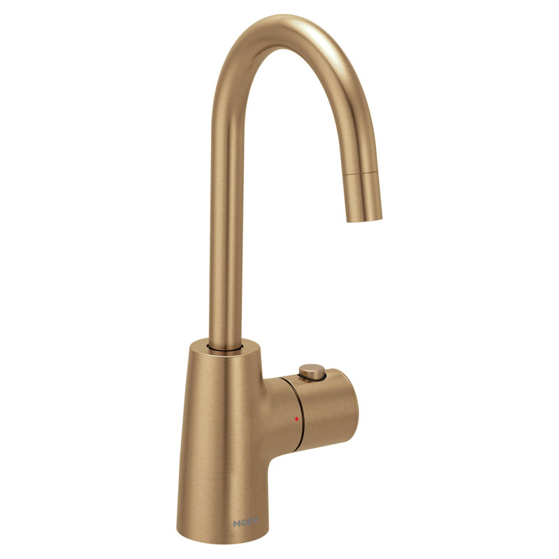 Bronzed gold (bzg) one-handle high arc undermount beverage faucet, Gold