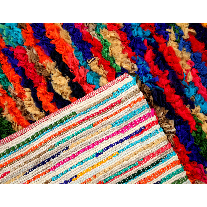 Gyan Hand Woven Shag Area Rug, Rectangle 60 x 90cm