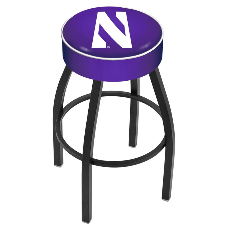 Tabouret de bar et de comptoir NCAA, Northwestern, Noir, Tabouret de bar (assise de 30 po de hauteur)