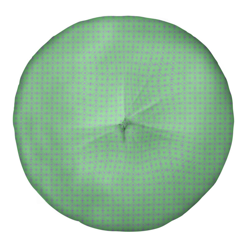 Coussin de sol Katelyn Elizabeth, 26 po x 26 po, Vert / Mauve