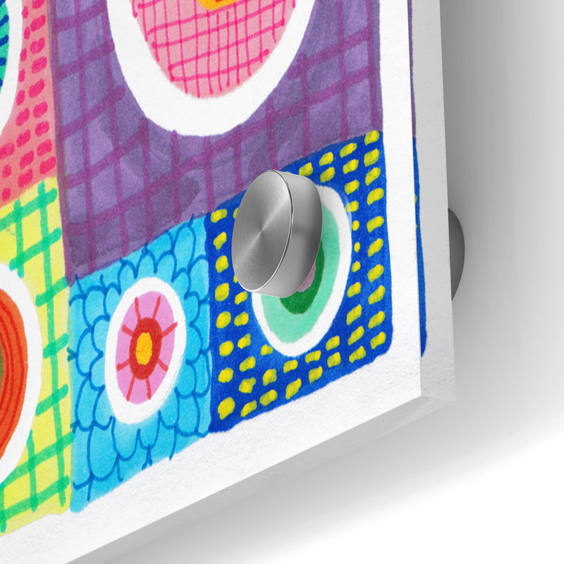 «Patchwork Circles» par Hello Angel, H 24 po x l 36 po x P 0,2 po
