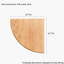 Corner Wall Shelf - Solid Wood Fan-Shaped Storage & Display-1631539505