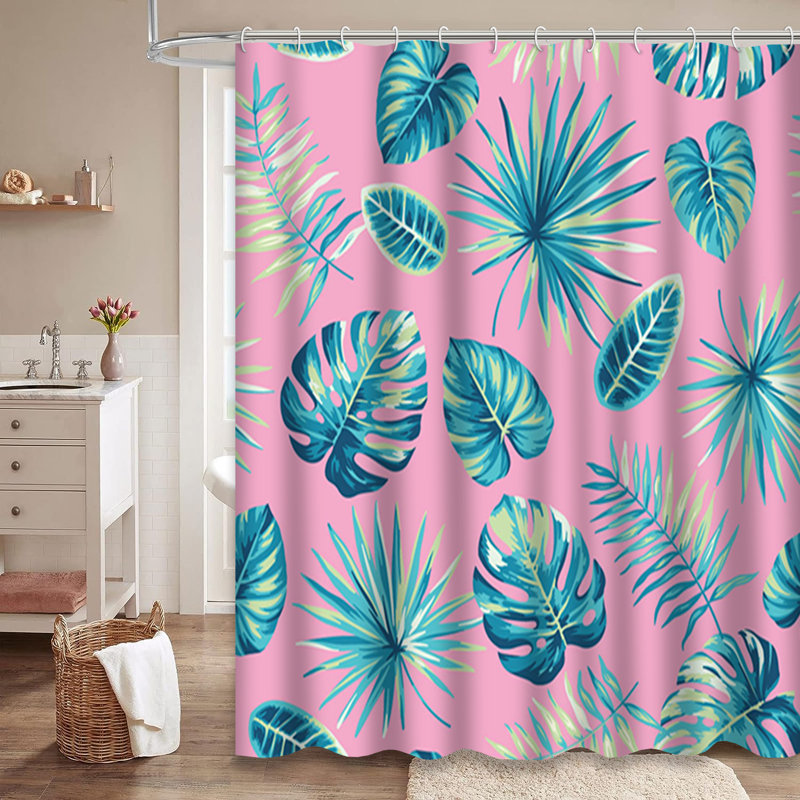 Rideau de douche Tropical Jungle, L 72 po x l 84 po