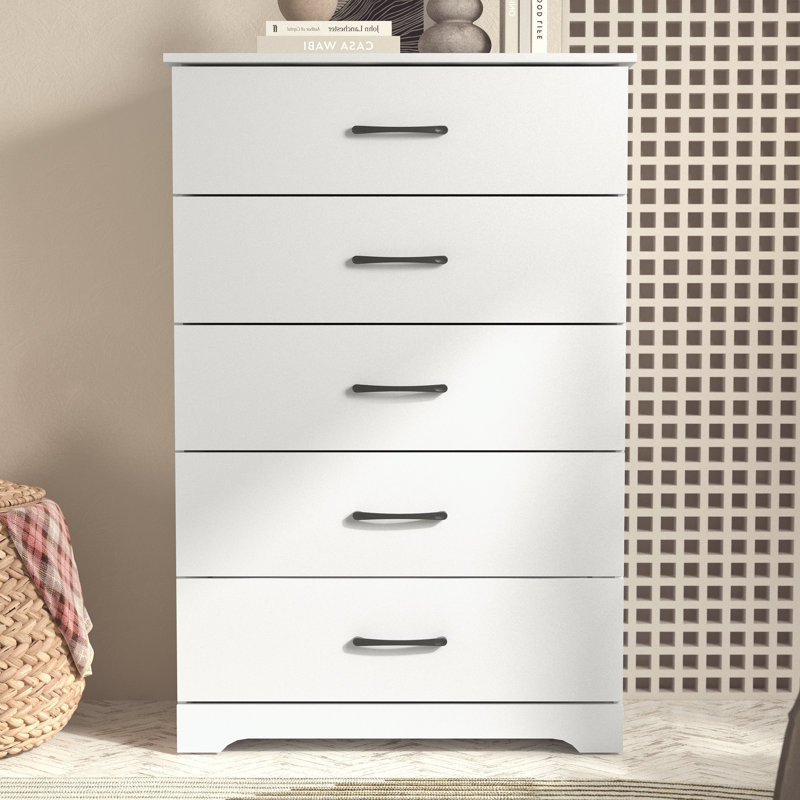 Arkia 5 Drawer 31.5" W Dresser, White