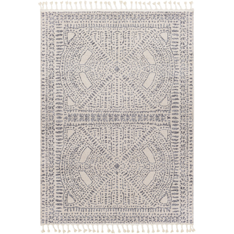 Tapis gris anthracite / ivoire Erving Southwestern