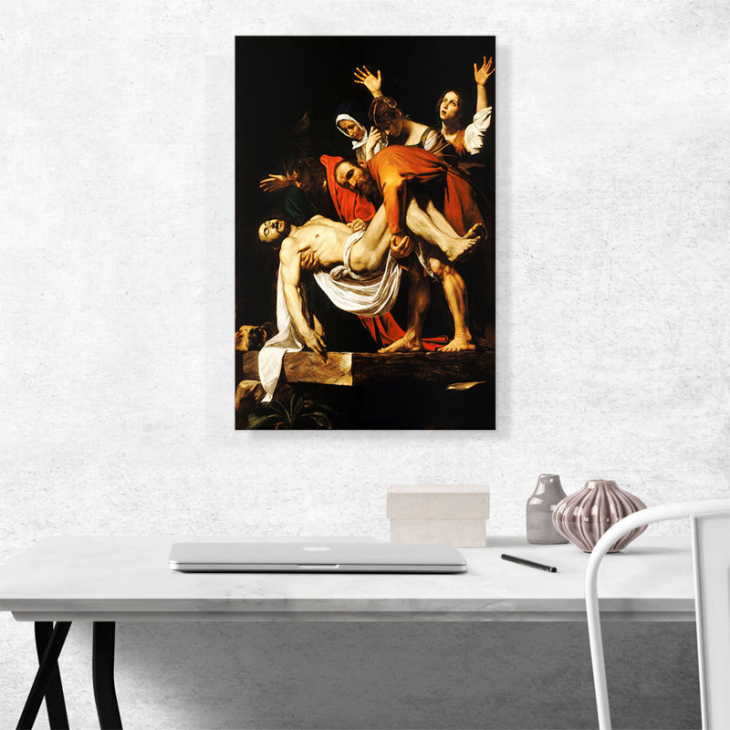 Enlèvement du Christ 1603 - impression, H 26 po x l 18 po x P 1,5 po