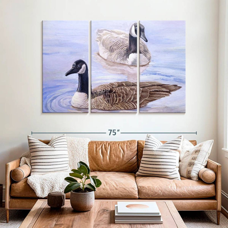 Geese, 42" H x 65" W