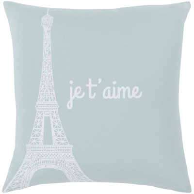 Motto Cotton Throw Pillow