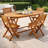 Jency Oval Eucalyptus Folding Outdoor Dining Table , 63'' in. W 33.5'' in. D-1804872543