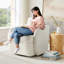 Fauteuil pivotant rembourré 28,7 po-814456674