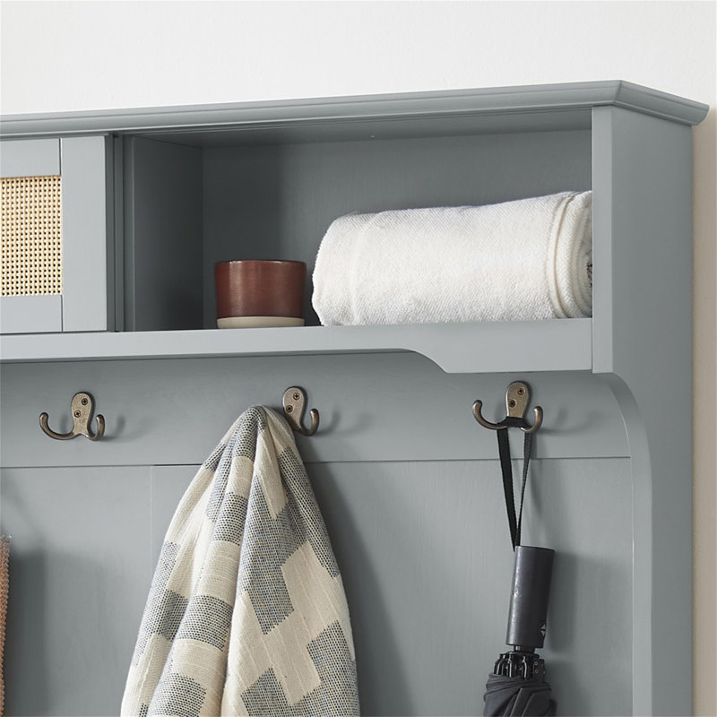 Étagère à vêtements pour vestibule, Gris
