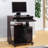 Utility Cart Microwave Cart Kitchen Cart Computer Cart one gliding shelf two shelves rounded corners mobile on rolling castor wheels-805245208