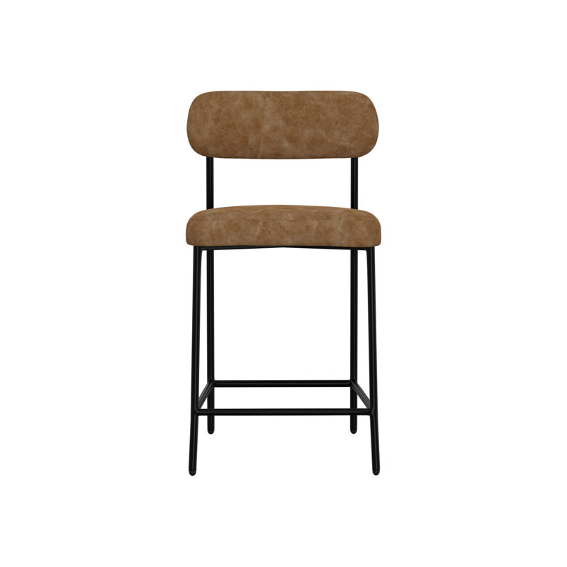 Wooden Frame & Base, Upholstered Square Ottoman