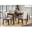 Table de salle à manger à finition cerisier foncé avec 4 tiroirs, mobilier en bois de style transitionnel pour une salle à manger élégante et fonctionnelle