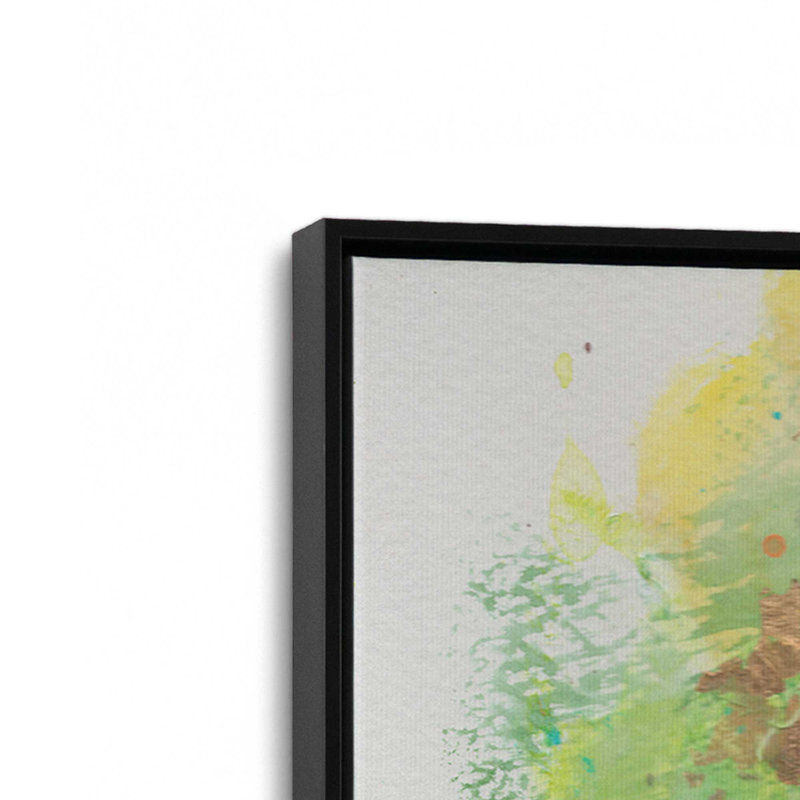 «Glory Abstracts II» par Allison Ford, reproduction d'art sur toile, Noir, Impression dans un cadre flottant sans passe-parto