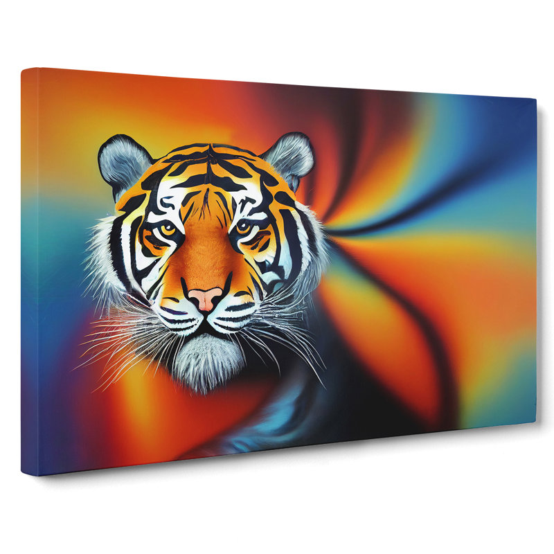 Modern Tiger - Wrapped Canvas, 35cm H x 50cm W x 3cm D