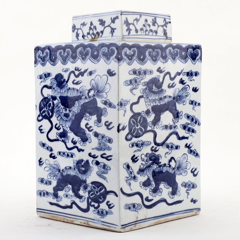Handmade Porcelain China Ginger Jar