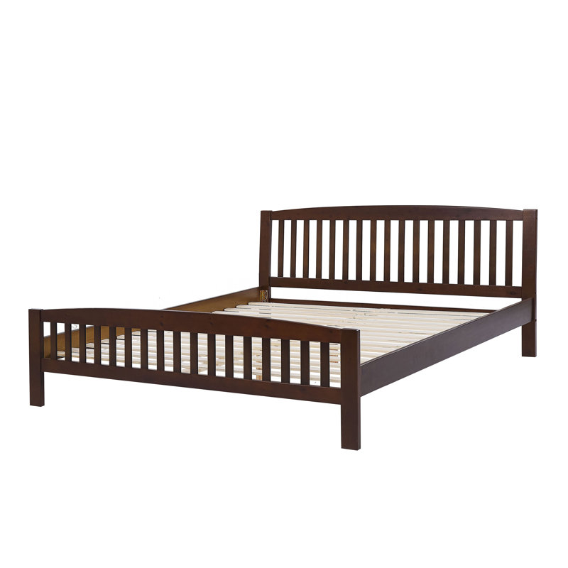 Storage Bed, Dark Wood, Euopean KingSize (160 x 200cm)