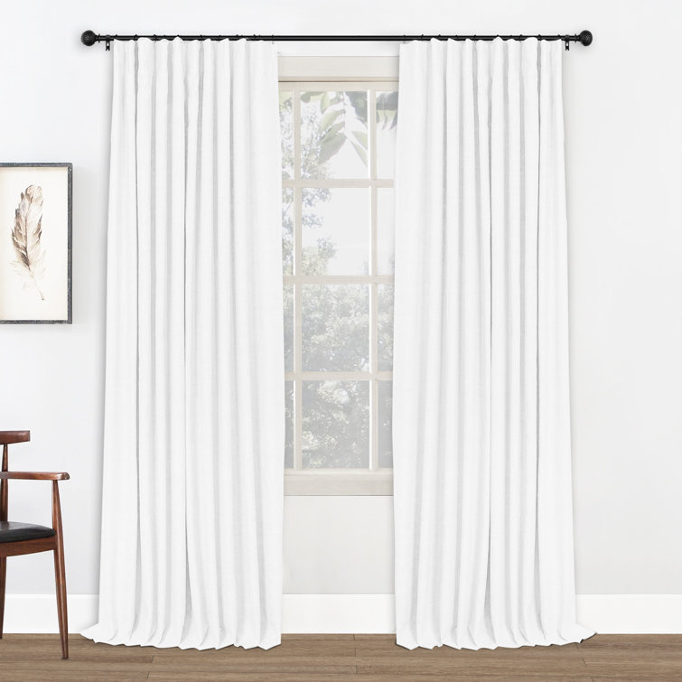 Birglinde Blackout Curtains Linen Textured 100% Blackout Drapes for Bedroom Living Room Curtains Clip Ring