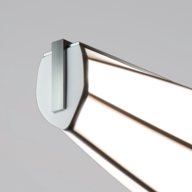 Lenis 1 - Light Pendant, Brushed Aluminum, 2700K, 120V
