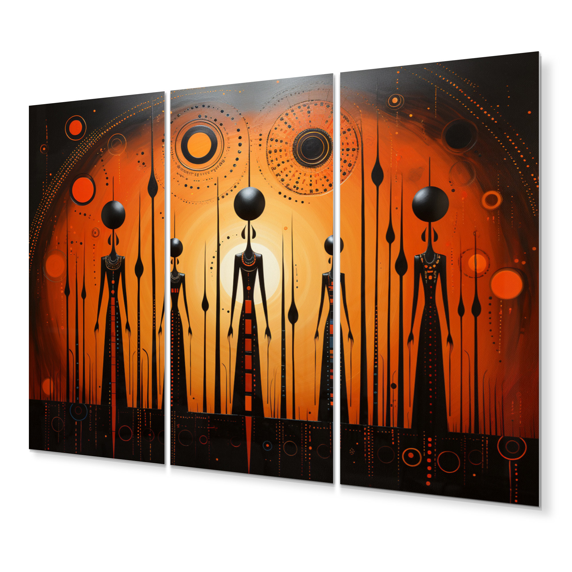 DesignArt African Tribal Rhythms V - African Tribal Metal Wall Art ...