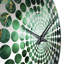 Horloge murale abstraite en cristal Green Crystal Geode Fusion-101233679