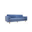 Canapé Anderson 90" capitonné bleu denim