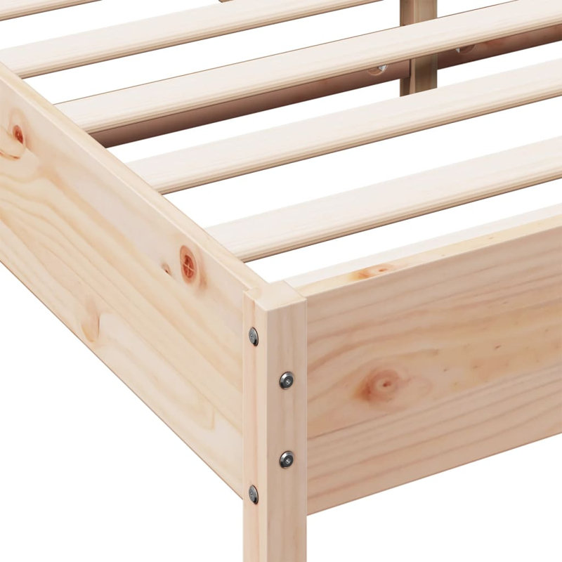 Lena Solid Wood Bed, EU Kingsize - 160 x 200 cm