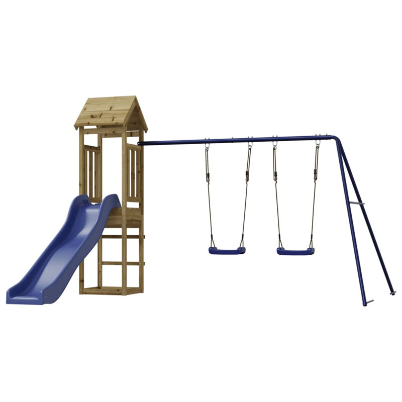 Durden Freeport Park Swing Set with 2 Swing(s), Impregnated Wood Pine